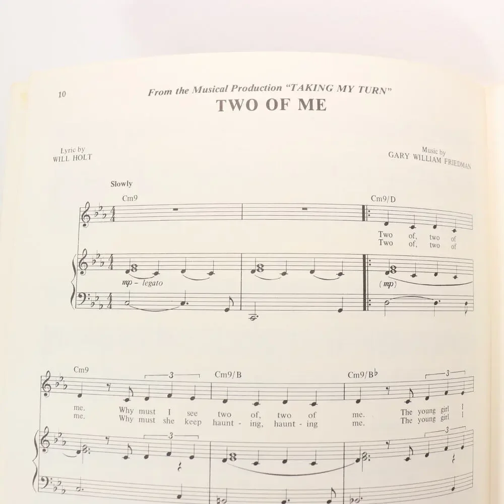 Taking My Turn for Piano Vocal Sheet Music Chords Lyrics Musical 8 Songs Book